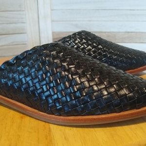 Seychelles woven leather slip on flats size 8
